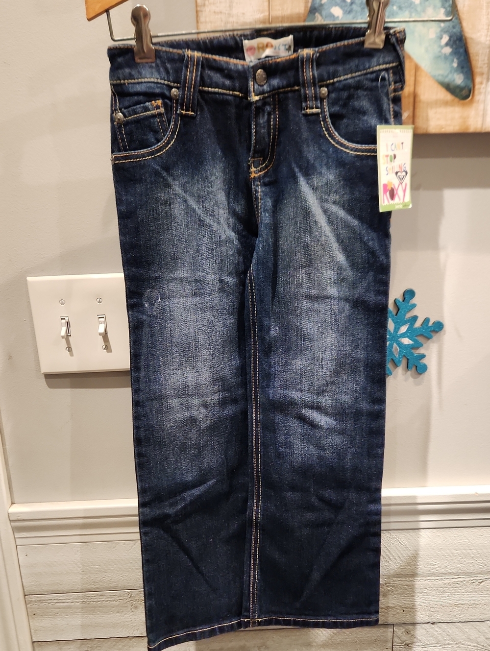 NWT ROXY Girls Sz XL (6x) Denim Jeans